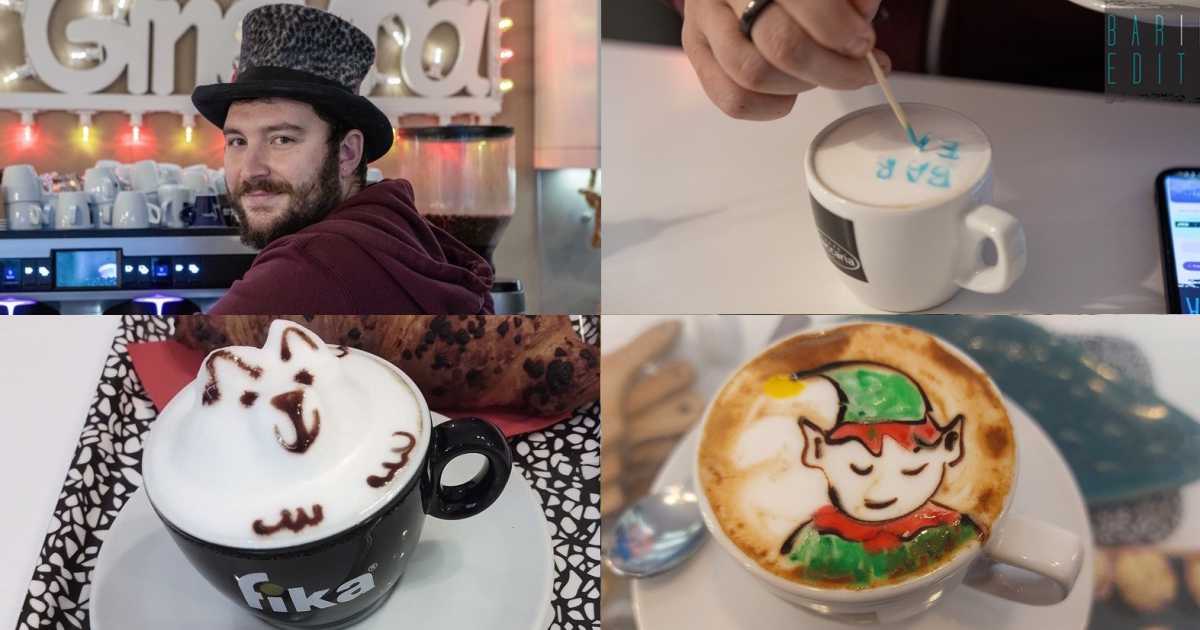 Bari, il barista che "disegna" il latte per far prendere le medicine ai bimbi dell'ospedaletto